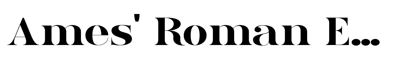 Ames' Roman Expanded Bold